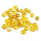 Natural Yellow Agate Cabochons, Oval, 8x6x3~3.5mm