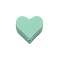 Heart Food Grade Eco-Friendly Silicone Beads, Medium Aquamarine, 12x14x8mm, Hole: 2.2mm
