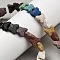 Natural Lava Rock Beads Strands, Dyed, Butterfly, Mixed Color, 13.5x12x6.5mm, Hole: 1mm, about 35pcs/strand, 13.78~13.98''(35~35.5cm)
