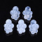 Acrylic Beads, Imitation Gemstone Style, Clear, 33x23x17mm, Hole: 2mm, about 80pcs/500g
