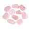 Natural Rose Quartz Beads, Nuggets, Faceted, 12.5~24.5x11.5~20.5x9.5~16mm, Hole: 1~1.4mm