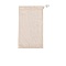 Rectangle Cotton Storage Pouches, Drawstring Bags with Plastic Cord Ends, Antique White, 41x28cm