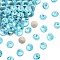 Preciosa® MAXIMA Crystal Round Stones, Czech Crystal, Bicone(436 11 177 Rivoli), Dura Foiling, 60010 Aqua Bohemica, SS47(10.55~10.9mm)