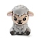 Silicone Beads, Sheep, Gainsboro, 29x26x17mm, Hole: 2mm