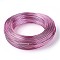 Anodized Aluminum Wire, Bendable Metal Craft Wire, Flexible Craft Wire, for Beading Jewelry Craft Making, Hot Pink, 22 Gauge, 0.6mm, 280m/250g(918.6 Feet/250g)