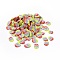 Handmade Polymer Clay Cabochons, Egg, Colorful, 5.5~7x4.5~5x0.5mm, about 200000pcs/1000g