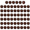 1-Hole Plastic Buttons, Half Round, Coconut Brown, 20.5x11mm, Hole: 3mm