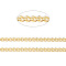 Brass Twisted Chains, Curb Chains, Diamond Cut, Soldered, Faceted, with Spool, Cadmium Free & Nickel Free & Lead Free, Matte Gold Color, 1.5x1x0.35mm, about 301.83 Feet(92m)/roll