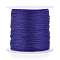 Polyester Braided Metallic Thread, for DIY Braided Bracelets Making and Embroidery, Indigo, 0.4mm, 6-Ply, about 54.68 yards(50m)/roll