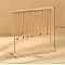 Wooden Necklace Display Stands, Jewelry Organizer Display Rack for Necklace, BurlyWood, 10x39.8x40.7cm