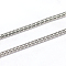 Tarnish Resistant 3.28 Feet 304 Stainless Steel Snake Chains, Soldered, Stainless Steel Color, 2mm