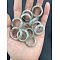 Natural Labradorite Finger Rings, Inner Diameter: 17~20mm