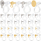 40Pcs 4 Styles Plastic U Type Clip-on Earring Component, with 304 Stainless Steel Findings, Golden & Stainless Steel Color, 9~11x11~12x3~6mm, Hole: 1~1.6mm, 10pcs/style
