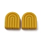 Silicone Beads, Arch, Goldenrod, 19x16.5x5.5mm, Hole: 2mm