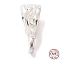 925 Sterling Silver Tube Bails, Loop Bails, Hollow Triangle, Silver, 9.5x5x4mm, Hole: 1.4mm and 4.5x3mm