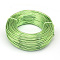 Round Anodized Aluminum Wire, Bendable Metal Craft Wire, for DIY Jewelry Craft Making, Lawn Green, 10 Gauge, 2.5mm, 35m/500g(114.8 Feet/500g)