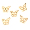 304 Stainless Steel Charms, Laser Cut, Butterfly, Golden, 13.5x11x1mm, Hole: 1.4mm