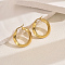 201 Stainless Steel Classic Minimalist Ring Hoop Earrings, Golden, 27mm