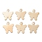 Iron Pendants, Butterfly, Golden, 9x8x0.2mm, Hole: 1mm