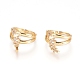 Регулируемые латунные кольца для пальцев RJEW-G096-36G-1