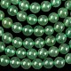 Естественный зеленый авантюрин круглый шарик нити G-P070-37-6mm-2