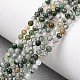 Природные моховой агат бисер нитей G-Z116-A05-3mm-1