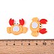 Кабошоны из непрозрачной смолы краба CRES-T025-33A-3