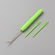 Игла для вязания крючком из пластика и железа с загнутым кончиком TOOL-WH0159-06C-2