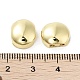 Овальные латунные бусины KK-E102-25G-01-3