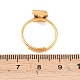 Открытые кольца-манжеты из нержавеющей стали 304 с микропаве из кубического циркония RJEW-D336-01G-09-3