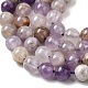 Нити из натуральных шевронных аметистовых бусин G-L552H-06A-6