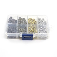 1 коробка 400 шт смешивать цвета цветок тибетский стиль шарики прокладки TIBEB-X0020-NR-B