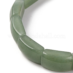 Эластичные браслеты из натуральных зеленых авантюриновых бусин для женщин и мужчин BJEW-C097-02A-08