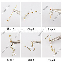 Набор для самостоятельного изготовления асимметричных сережек в виде кошки DIY-SC0021-21