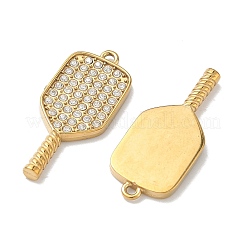 Подвески в спортивной тематике из нержавеющей стали 304 с микропаве из прозрачных кубических цирконий.&nbsp;STAS-K295-47B-G