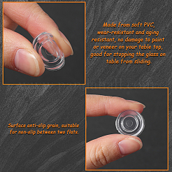 Противоскользящие накладки из ПВХ для стеклянной столешницы. KY-GF0001-47A