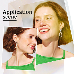 10 шт. латунные серьги-гвоздики в форме оливковой ветви для страз DIY-BBC0001-34