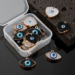 Подвески из смолы в стиле друзы RESI-LS0001-17