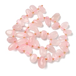 Природного розового кварца нитей бисера&nbsp;G-P604-A21-01