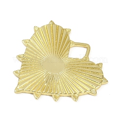 Текстурированные латунные подвески X-KK-M322-19G