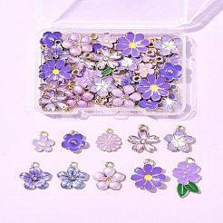 50шт 10 стиля подвески из сплава с эмалью FIND-FS0003-17