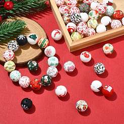 Рождественская тема пищевые экологически чистые силиконовые бусины&nbsp;SIL-CJ0002-77B