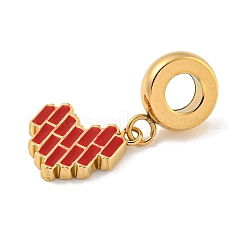 304 нержавеющая сталь эмалированная европейские подвески-шармы STAS-U005-24B-G