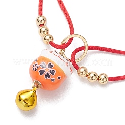 Фарфоровые браслеты ручной работы с котом удачи BJEW-JB10505