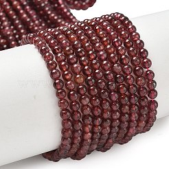 Гранат природный бисер нитей G-Z104-A01-4mm