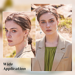 16 шт. 8 стильных латунных крючка для сережек с микропаве из прозрачного кубического циркония KK-BBC0012-30