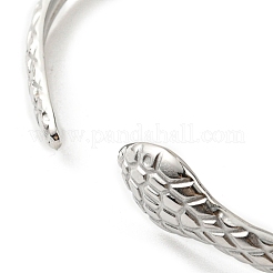 Браслет-манжета в виде змеи из нержавеющей стали 304&nbsp;LS-BJEW-F456-01P