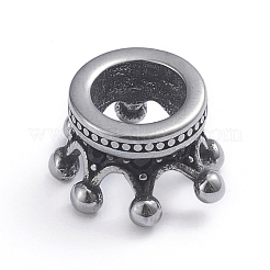 Ретро 304 нержавеющая сталь европейские бусины STAS-L243-039AS