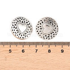 Тибетский стиль кнопки сплава хвостовиком&nbsp;TIBE-Q044-04AS-RS