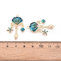 Латунь эмаль подвески&nbsp;KK-T071-29G